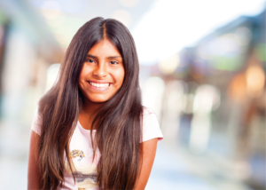 Niña de 12 años al culminar su proceso terapéutico.
